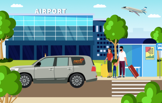 car on rent for airport drop